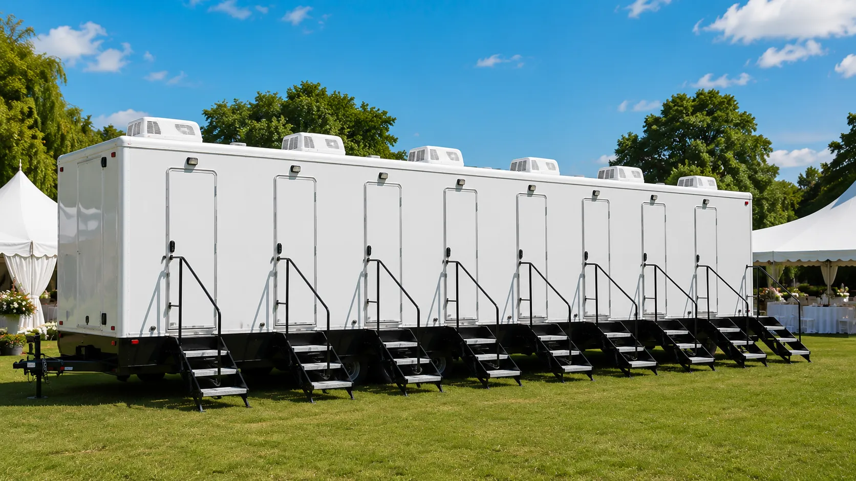 8 Stall Restroom Trailer in Seattle, WA